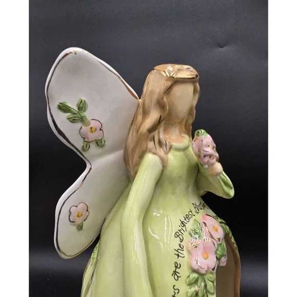 Blue Sky 2009 Sisters Are The Brightest Figure 12" Ceremic Floral Sibling Gift - Picture 10 of 16